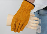 ▶Guantes de la soldador de Cuero, Guantes Protectores de Aislamiento térmico Duradero. Guantes Protectores