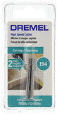 ▶ DREMEL - Fresa de Alta Velocidad 1/8 Pulgada, 2 Piezas