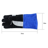 ▶ Guantes de trabajo Guantes de Soldador Soldadura de Alta Temperatura Resistente a la Soldadura Soldadores de protección Guantes