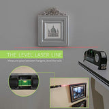 ▶  Multipurpose Laser Level laser measure Line 8ft+ Measure Tape Ruler Adjusted Standard and Metric Rulers