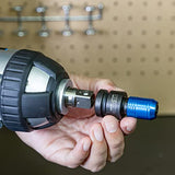 Adaptador de llave de impacto para destornilladores de llave de carraca, convertidor hembra de 1/2 pulgada a hexagonal de 1/4 pulgada, portabrocas de cambio rápido, acero CrMo
