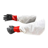 ▶ Guantes resistentes a los productos químicos DE chorro de arena de 25 pulgadas resistentes químicos de partes del pequeña sala guantes industriales, con protección de
