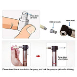 ▶ Cinturón de protección Lumbar  Ajustable, Postura de la Correa de Cintura Inflable Dispositivo de tracción de Disco para Corrector de Soporte Lumbar para Hombres y Mujeres(Blanco)