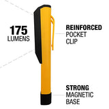 ▶ CATERPILLAR  Cat Linterna LED con base magnética de 175 lúmenes con chip incorporado CT1000 (negro/amarillo)