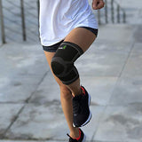 ▶ Rodillera con almohadilla de gel de compresión – Rodillera para hombres y mujeres con estabilizadores laterales