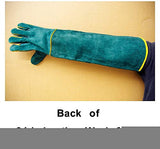 ▶ Guantes De Soldador Extralargos, Guantes De Soldar Resistentes Al Calor, Guanteletes De Cuero For Soldar, 60 Cm / 24 Pulgadas, Manoplas For Soldadores For Chimenea/Soldadura/Manejo De Animales