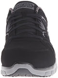 ▶ SKECHERS, Zapatos de Trabajo para Hombre, Synergy Ekron 77068, Negro/Carbón, 27 Ancho Medio