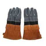 ▶ Guantes ignífugos de protección para Barbacoa Guantes de Cocina para Exteriores Resistentes al Calor ignífugos portátiles para soldar Café