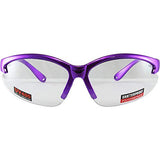 ▶ Global Vision Cougar Lab & Gafas de seguridad Lente transparente (morado)