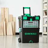 Caja de herramientas con ruedas Denali con mango cómodo plegable y almacenamiento superior extra-­ble