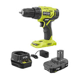 ▶ RYOBI Talado inalámbrico Ryobi P215K 18-Volt ONE+ Litio-Ion Inalámbrico 1/2" Kit de taladro/destornillador con (1) batería de 1,5 Ah y cargador de 18 voltios