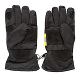 ▶ Guantes ignífugos de Cuero contra Incendios, Guantes de Bombero Impermeables Resistentes al Fuego ignífugos de Trabajo Resistentes a Altas temperaturas