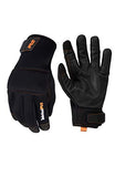 ▶ Guantes de trabajo  de bajo impacto para hombre, Negro, Medium