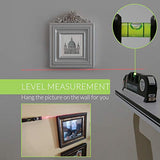 ▶  Multipurpose Laser Level laser measure Line 8ft+ Measure Tape Ruler Adjusted Standard and Metric Rulers
