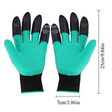 ▶ Guantes Jardinería 2 pares de guantes de jardín, guantes de trabajo de jardinería con garras resistentes rápidos y fáciles de cavar y plantar, guantes seguros para mujeres y hombres