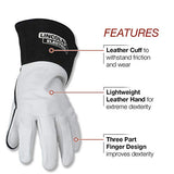 Lincoln Electric K2981-L TIG Welding Gloves, Goatskin Leather, Large
