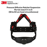 ▶ 3M Casco de seguridad 3M SecureFit H-801SFV-UV, blanco, con ventilación de ala completa con sensor Uvicator, suspensión de trinquete de difusión de presión de 4 puntos, ANSI Z87.1