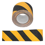 ▶ Cinta de Peligro Ultra adhesiva, Negra Y Amarilla, Cinta de Peligro de Advertencia de Seguridad para el Piso, Autobuses de 3 3.9 Pulgadas X 32.8 Pies, Escalones, Rampas, Escaleras contra Incendios, Esc