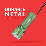 Eveready Luz táctica, 300 lúmenes, IPX4, Resistente al Agua, Linterna LED de Metal Duradero, Linterna de Metal Interior y Exterior, compacto, verde militar