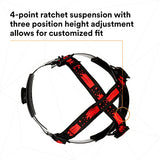 ▶ 3M Casco seguridad  duro de ala completa , rosa, suspensión de trinquete de 4 puntos, con Uvicator