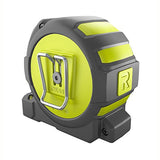 ▶ RYOBI   25 pies. Cinta métrica con clip para cinturón