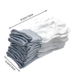 ▶ Guantes Antiestáticos de nailon blancos antideslizantes  de poliuretano, aptos para mecanizado, montaje electrónico, automóvil, construcción de sitios, carga y descarga (20 unidades)