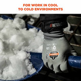 ▶ ERGODYNE  Guantes de trabajo  de invierno impermeables con revestimiento gris, mediano, 2 unidades