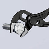 ▶ KNIPEX Cobra® XS Llave para tubos y tenaza para bombas de agua gris atramentado, superficie rugosa y en relieve 100 mm (cartulina autoservicio/blíster) 87 00 100 BK
