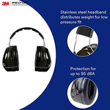 3M Peltor Optime 101 Over-the-Head Earmuffs, Hearing Conservation H7A (Pack of 1)