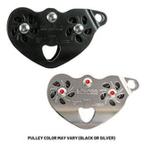 ▶ Fusion Climb Pro Backyard Zip Line Kit FK-A-HLT-19 Arnés con cordón, Color Negro