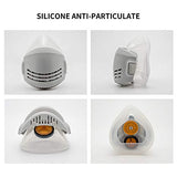 KISCHERS Cubrebocas de Silicona Reutilizable - Caretas Protectoras, Protección Respirador, Pulido a Máquina, Soldadura y Otras Protecciones de Trabajo