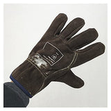 ▶ Guantes de Soldador Guantes mecánicos Guantes de Trabajo de Cuero de Piel de Vaca 25 cm (10") Longitud TIGNO Guantes de Soldadura Peso Ligero y ampliamente Utilizado