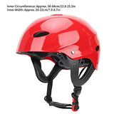 ▶ Casco de seguridad, Casco de seguridad de resina ABS, Casco de seguridad con forro de Eva altamente espumado, Color ligero y brillante, para hacer surf, Escalada, Rescate en el agua, Gorra de rafting