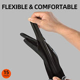 ▶ Guantes de jardinería  y Guantes Trabajo Ligero (Negro, Tamaño 7/S, PU2103)