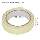 Rollo de cinta fluorescente luminosa de emergencia, 3 metros Cinta luminosa de PVC Escalera de seguridad en el piso Advertencia(2,5 cm * 3 Mt)