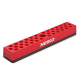 ▶ NEIKO - Soporte hexagonal para brocas con base magnética fuerte, almacenamiento de brocas de 37 agujeros, broca hexagonal de 1/4 pulgadas y almacenamiento de adaptador de brocas de transmisión, organizador de brocas de destornillador, organizador d