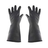 ▶ Guantes resistentes a los productos químicos  de Neopreno, Mediano, Negro Industrial