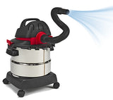 Shop-Vac 5989300 5 galones 4.5 Pico HP Aspiradora de Acero Inoxidable en seco en húmedo, Negro, Negro