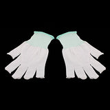 Aexit 10 13 Nylon Labor Protection Guantes antideslizantes antiestáticos Half (model: H1941IIIVII-1357IM) Finger PU White