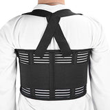 Soporte para costillas rotas, cinturón protector lumbar ajustable transpirable para mujeres y hombres
