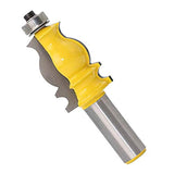 ▶ Wolfride 1/2" Cortador de Diámetro de Mango Herramienta de Fresado Para Trabajar la Madera Cutter de Corte de Carburo, Herramienta de Corte de Carpintería- Amarillo