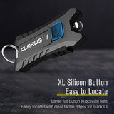 🔦 Linterna recargable Klarus Mi2 Mini llavero linternas LED, súper ligeras y pequeñas, recargables, 40 lúmenes, luz de flash EDC con batería integrada y cable USB (negro)
