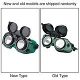 Gafas de soldadura de doble capa, seguridad de soldadura ajustable Protección de los ojos Gafas soldadoras Gafas protectoras de seguridad