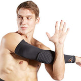 WOLFWAY Manga acolchada de fútbol con mayor contenido de cobre, coderas de cobre, para hombres y mujeres, coderas de compresión para voleibol, deportes, tenis, artritis