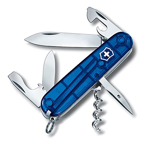 ▶ Victorinox Navaja Spartan, Azul Transparente, 12 Usos