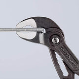▶ KNIPEX Cobra Tenaza para Bombas de Agua Hightech Recubiertos de Plástico Antideslizante, 300 mm, color gris