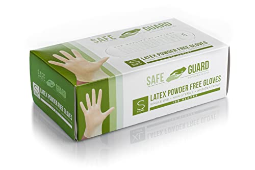 ▶ Latex Powder Free Gloves, Small, 100 Count