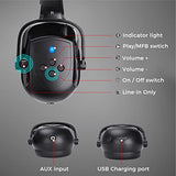 ▶ Orejeras con Bluetooth NRR de 28 dB, ajustable, para casco, color negro