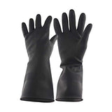 ▶ Guantes resistentes a los productos químicos  de Neopreno, Mediano, Negro Industrial