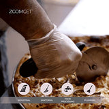 ▶ Guantes industriales de vinilo transparente, caja de 1000, 3 mil, tamaño grande, sin látex, sin polvo, desechables, aptos para alimentos, GPX346100